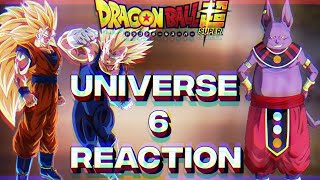 Universe 6 react to goku and vegeta react to universe 7  part 1 [upl. by Munson]