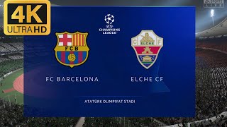 FIFA 24  FC BARCELONA VS ELCHE CF  UEFA CHAMPIONS LEAGUE FINAL [upl. by Arat]