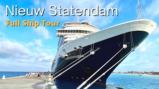 Holland America Nieuw Statendam Cruise Ship Full Tour amp Review 2024 Tips amp Best Spots Revealed [upl. by Esinyt]