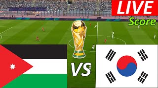 YORDANIA VS KOREA SELATAN KUALIFIKASI PIALA DUNIA 2026 EFOOTBAL LIVE SCORE SIMULATION [upl. by Bunni]