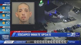 Escaped inmate Joshua Sanders captured by HCSO in East Harris County overnight  CW39 HOUSTON [upl. by Ahsiem]