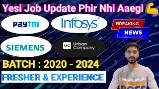 Infosys  Siemens  Urban  Deloitte Hiring  OFF Campus Drive For 2025  2024  2023 Batch 🔥 [upl. by Geldens]