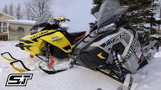 2020 Polaris Indy XCR 850 vs 2020 Ski Doo MXZ XRS 850  All The Details [upl. by Charissa]