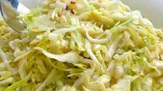 White cabbage salad  Salade de chou blanc [upl. by Lev442]