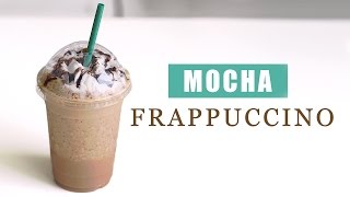 How to Make Starbucks Mocha Frappuccino  Copycat Recipe 스타벅스 모카 프라푸치노 만들기  한글자막 [upl. by Stonwin]