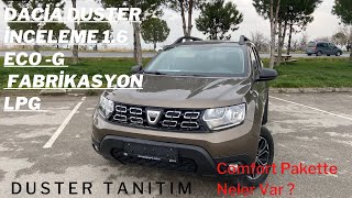 DACİA DUSTER16 115 BG ECO GCOMFORTFABRİKASYON LPG [upl. by Allrud]