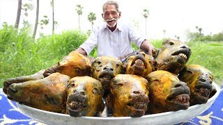 10 Goat Heads Recipe  Traditional Lamb Head curry  Easy Goat Head curry by Grandpa Kitchen [upl. by Naillimixam468]