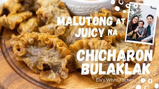 EASY CRISPY CHICHARON BULAKLAK RECIPE Malutong na JUICY PA Elas White Kitchen [upl. by Arayt]