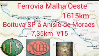 Ferrovia Malha Oeste V15 Boituva SP a Anísio de Moraes Sorocabana [upl. by Atinnek]