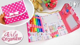 DIY ORGANIZER PLANNER BAG 🎀 NOTEPAD [upl. by Halla]