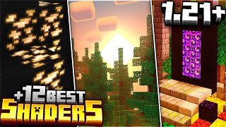 TOP 12 MEJORES SHADERS para MINECRAFT 121 BedrockPE GAMAS BAJA MEDIA y ALTA  SHADERS PE 121 [upl. by Johm]