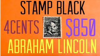 Stamps Abraham Lincoln 4 cents black 1965 rare 1062 and 1062A Josershina in world [upl. by Tobe149]