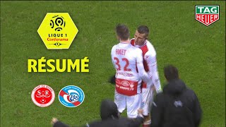 Stade de Reims  RC Strasbourg Alsace  21   Résumé  REIMS  RCSA  201819 [upl. by Dracir399]