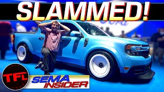 Think You Cant Go Nuts With A Ford Maverick Build Think Again  SEMA Insider [upl. by Urbana]