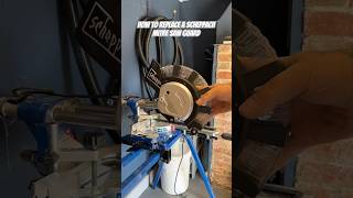 How to Replace a Scheppach Mitre Saw Guard  60 Second Tool Repair [upl. by Snashall369]