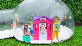 Vlad and Niki build inflatable house and more funny stories for kids [upl. by Nagirrek]