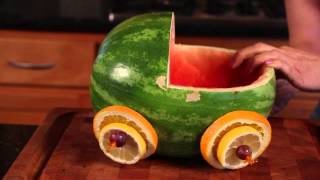 How to Make Baby Shower Treats With Watermelon  Melon Craze [upl. by Eidnam]