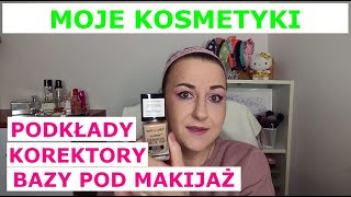 Przegląd mojej toaletki bazy pod makijaż podkłady i korektory [upl. by Zelazny]