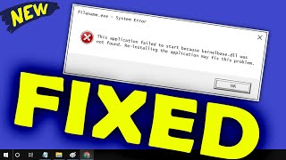 KernelBasedll Fix Windows 7 \ 8 \ 10  How to fix kernelbasedll error windows 10 Appcrash Error [upl. by Pope]