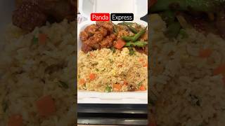 Panda Express Plater Fried Rice Spice orange chicken Yummy amp recipe Food Video USA 4K fooddeals [upl. by Anatole]