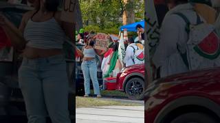 Protestors in front of Tulane University in New Orleans tulane tulaneuniversity neworleans [upl. by Krik]