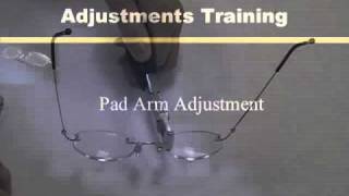 Hilco 3Piece Rimless Eyewear Frame Adjustments [upl. by Aeduj]