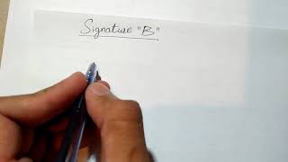 How to make Signature word quotBquot like billionaire  B Signature Signature for Bilal  Beyond Expert [upl. by Laszlo]