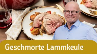 Geschmorte Lammkeule mit Kartoffeln  Ostern [upl. by Edahs]