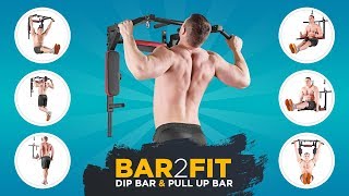 Pull up bar with dip bars  Bar2Fit  Garage gym  Home workout training [upl. by Peterec]