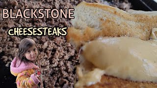 Sizzling Cheesesteaks The BlackStone Grills Magic Touch [upl. by Giarc166]