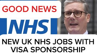 NEW and URGENT List of UK NHS JOBS with VISA SPONSORSHIP [upl. by Ettenirt401]