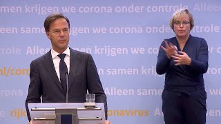 18 augustus 2020 integrale persconferentie van premier Rutte en minister de Jonge [upl. by Sweet]