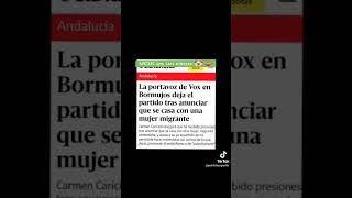 La potavoz de vox en Bormujos deja el partido tras anunciar que se casa con una mujer migrante [upl. by Analaf]