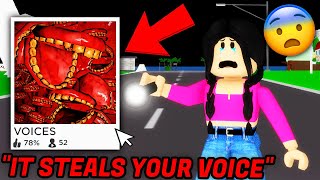 This CREEPY ROBLOX GAME STEALS YOUR VOICE on BROOKHAVEN [upl. by Baryram]