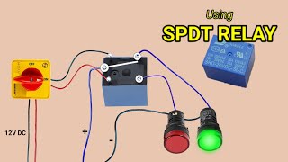 spdt relay working  how to use spdt relay  electricalteluguvideos spdtrelay electronics [upl. by Mihar]