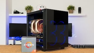 AMD Ryzen 1700 Build ft Anidees Crystal Cube Gaming PC [upl. by Nort]