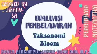 Taksonomi Bloom C1C6 dan contoh soalnya [upl. by Takakura714]