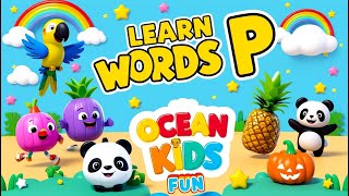 Letter P Song for Kids  Alphabet Fun with Ocean Kids Fun LetterPSong AlphabetSongForKids [upl. by Catherine]