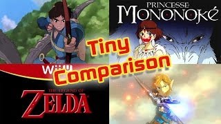 ZELDA BOTW VS Princess Mononoke  WiiU Comparison Breath of the Wild VS Ghibli [upl. by Emmanuel294]