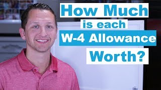 How Much is Each W4 Allowance Worth [upl. by Yelsna]