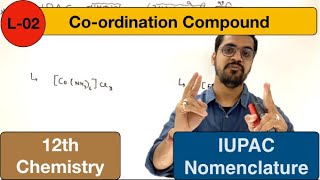 coordination compound  lec 02 IUPAC Nomenclature in hindi [upl. by Eskil]