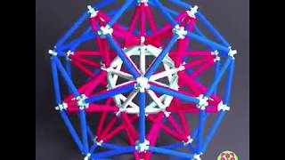 Stellated Icosahedron in Rhombic Triacontahedron [upl. by Painter]