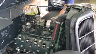 1935 Ford Flathead V8 First Start [upl. by Saretta]