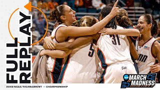 UConn vs Oklahoma 2002 NCAA womens national championship  FULL REPLAY [upl. by Lynda]