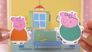 Peppa Pig Activité dAutocollants Cuisine et Chambre [upl. by Eibbil]