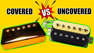 Quick Comparison Covered VS Uncovered Les Paul Humbucker Pickups  Seymour Duncan 59 Neck JB Bridge [upl. by Lekzehcey]