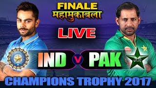 LIVE INDIA Vs PAKISTAN Live Scores amp Commentary  ICC Champions Trophy 2017 I Finale match [upl. by Gustav173]