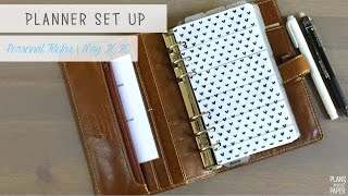 May 2020 Planner Set Up  Personal Filofax Malden [upl. by Erskine]