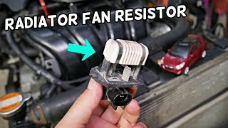 HYUNDAI TUCSON RADIATOR FAN RESISTOR REPLACEMENT REMOVAL LOCATION RADIATOR FAN NOT WORKING [upl. by Wedurn]