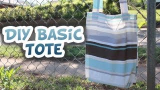 Basic Tote Bag  How to EASY  Whitney Sews [upl. by Nnyl]